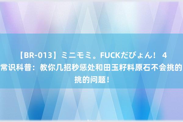 【BR-013】ミニモミ。FUCKだぴょん！ 4ばん 常识科普：教你几招秒惩处和田玉籽料原石不会挑的问题！