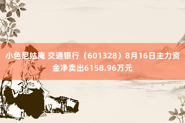 小色尼姑庵 交通银行（601328）8月16日主力资金净卖出6158.96万元