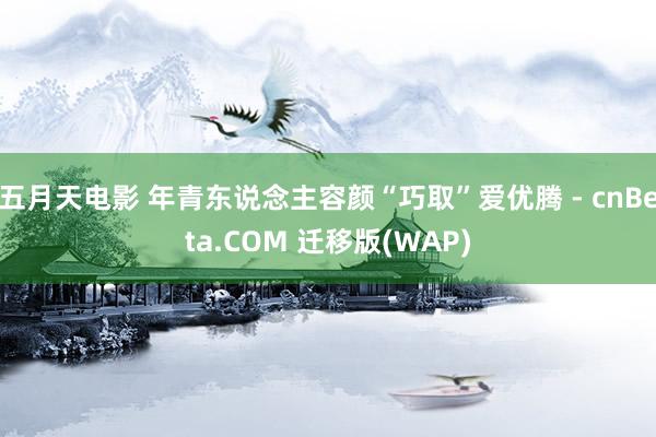 五月天电影 年青东说念主容颜“巧取”爱优腾 - cnBeta.COM 迁移版(WAP)